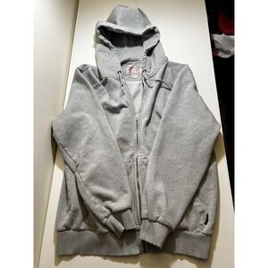CC Filson Hoodie Prospector Sweater Full-zip Large Gray Gold Thick Warm Hoody